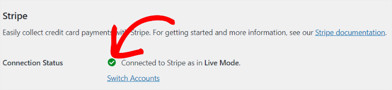 wpforms-stripe-connection-successful - IsItWP - Rilevatore di temi WordPress gratuito wpforms stripe connection successful