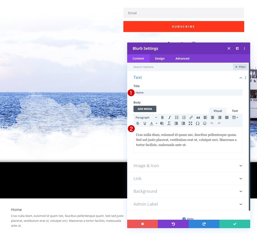 宣伝文メニュー