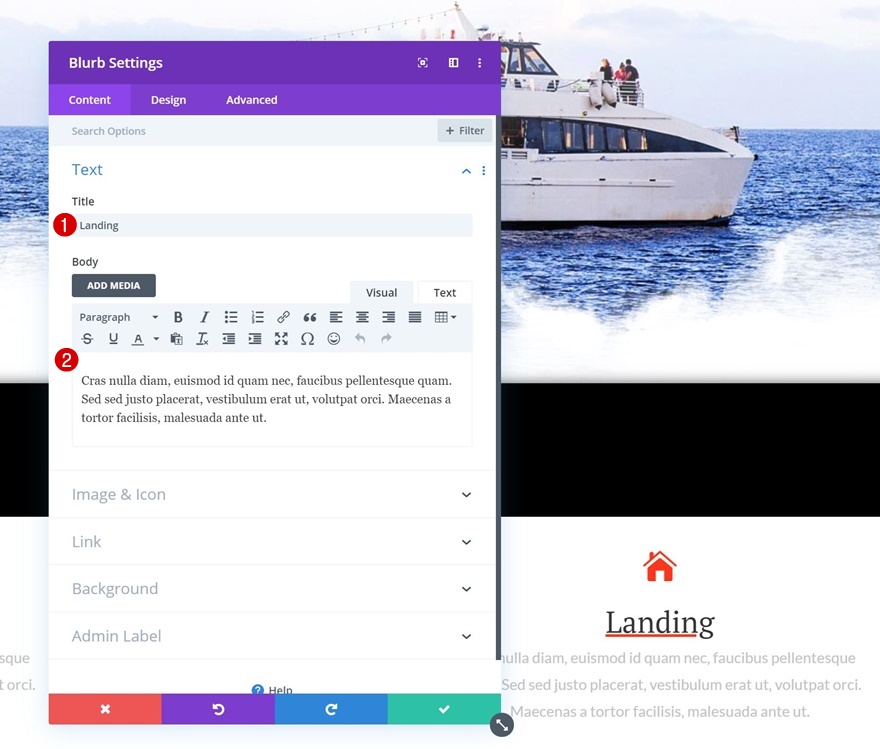 宣伝文メニュー