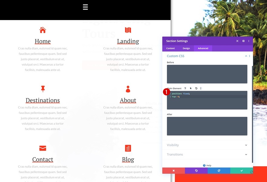 宣伝文メニュー