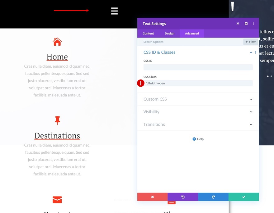 宣伝文メニュー