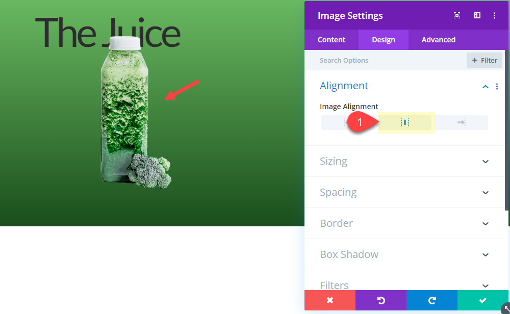 セクションディバイダーホバー効果