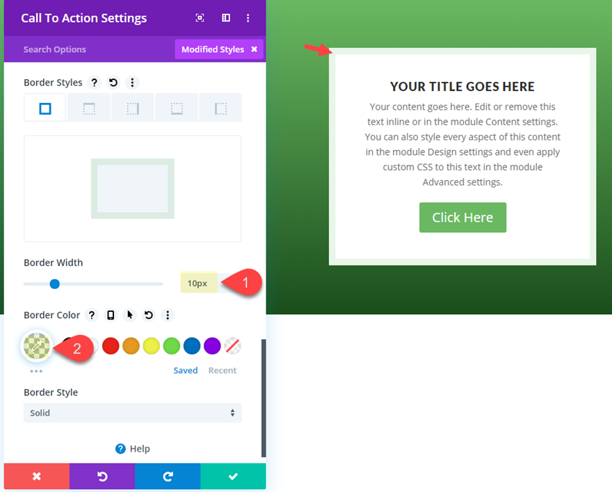 セクションディバイダーホバー効果