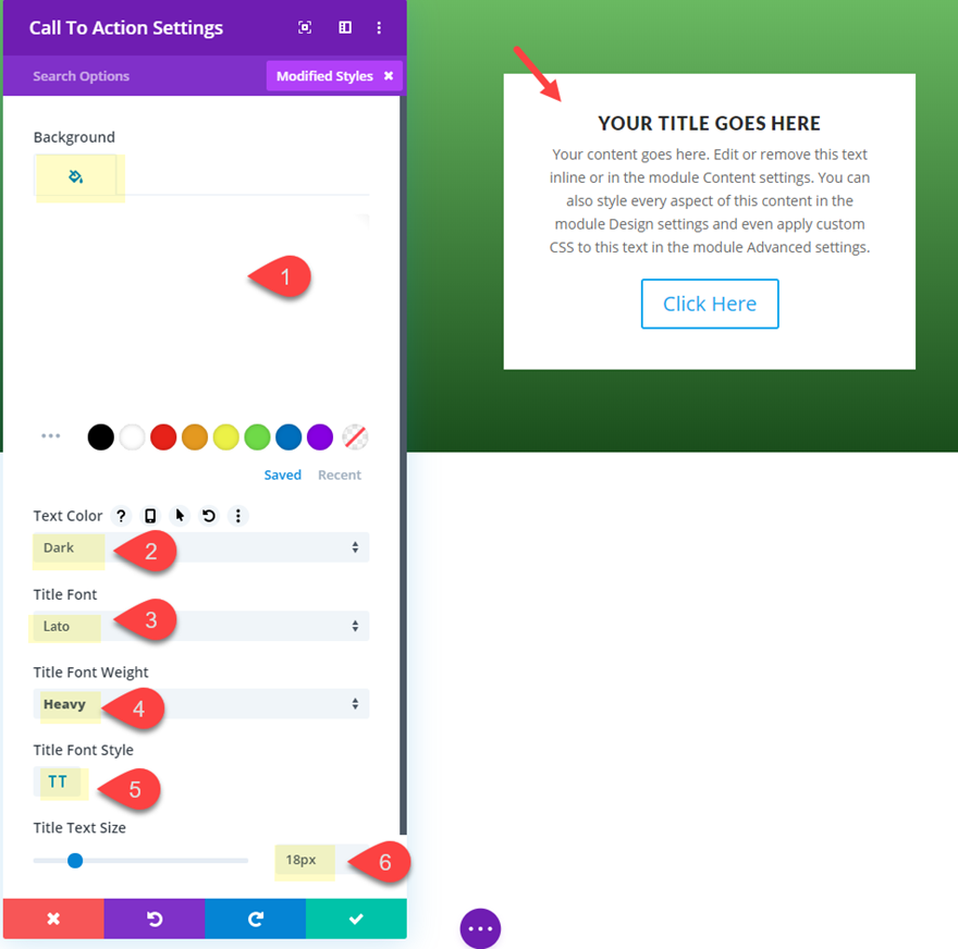 セクションディバイダーホバー効果