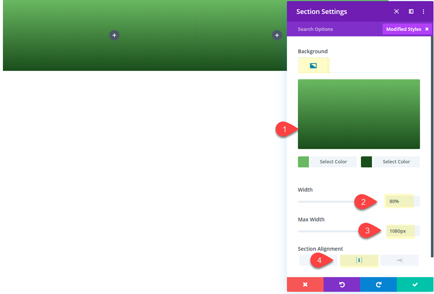 セクションディバイダーホバー効果