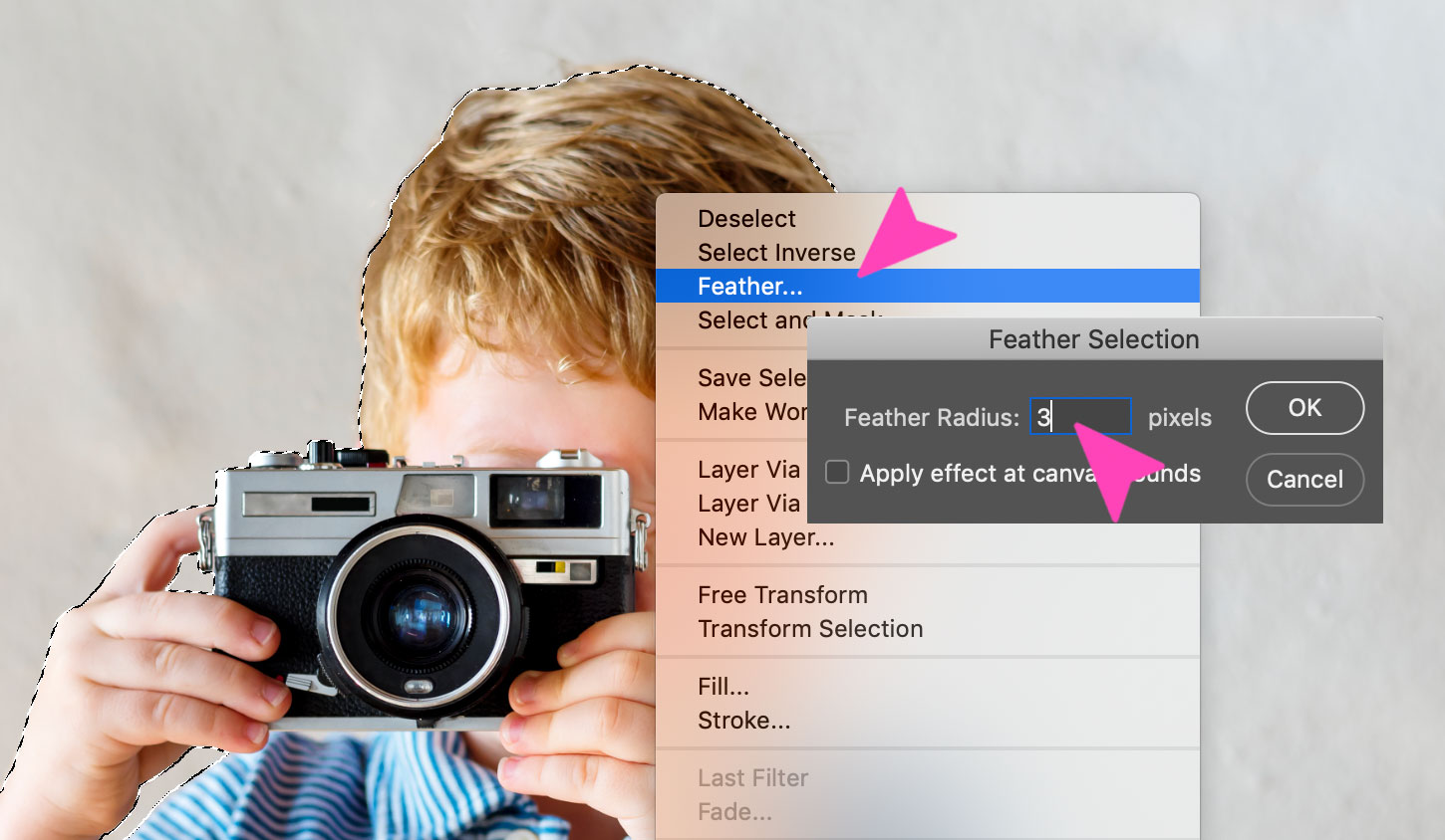 Photoshopで画像から白い背景を削除します