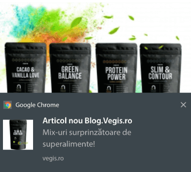 การแจ้งเตือนแบบพุชของ Vegis สำหรับการรับส่งข้อมูลซ้ำ