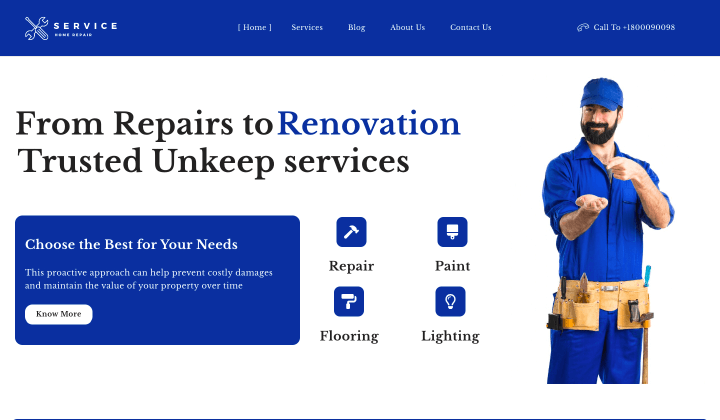 WordPress 2024 用のベスト便利屋 Web サイトのテーマとテンプレート 11 3 Maintenance Services