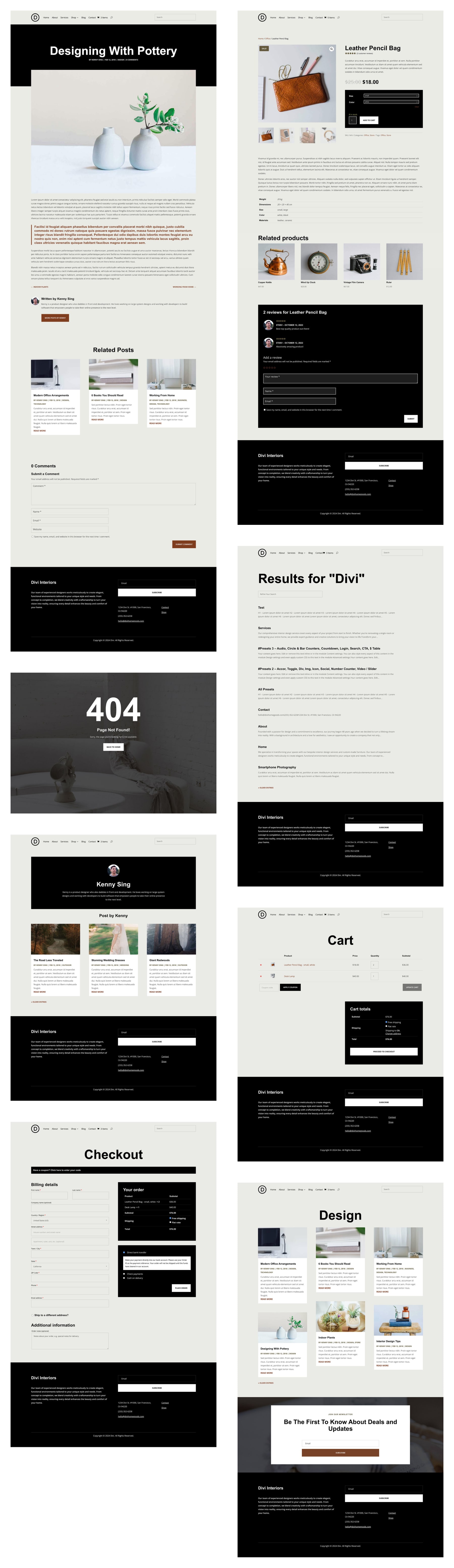 Divi インテリア スターター サイト