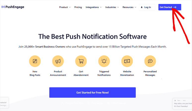 pushengage-get-started – IsItWP – Kostenloser WordPress-Theme-Detektor pushengage get started