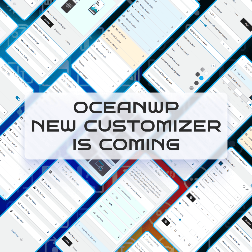 personnalisez WordPress en un clin d'œil : nouvelle bannière OceanWP Customizer