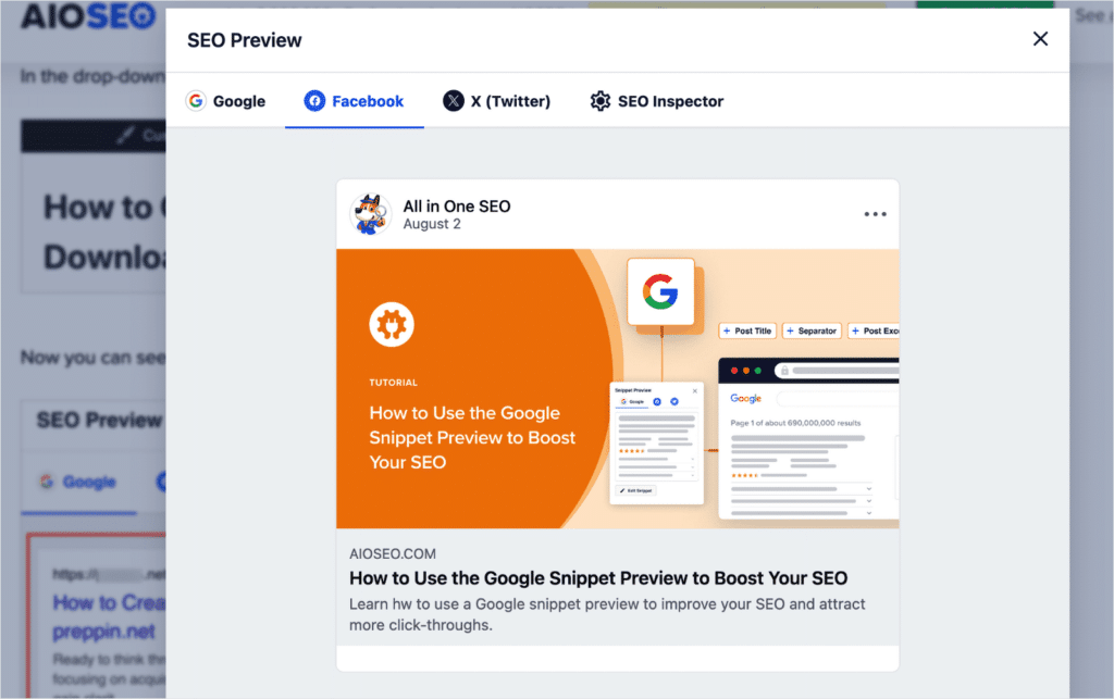AIOSEO SEO 預覽工具 - WPForms The SEO Preview tool from AIOSEO