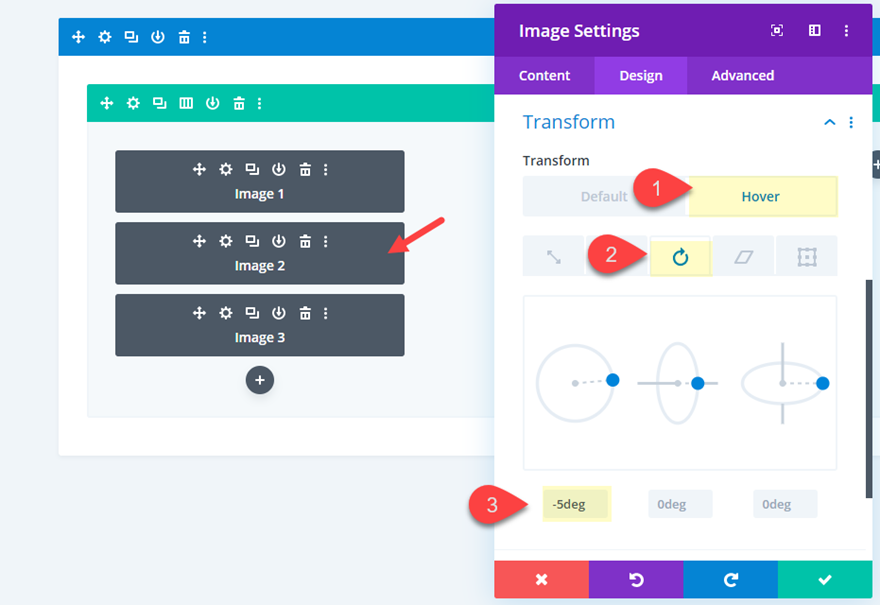 Divi layout pack preview efeitos de flutuação em leque