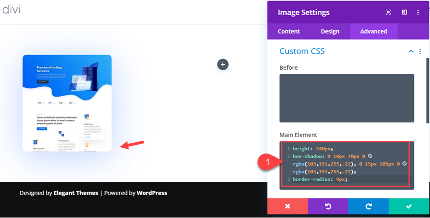 Divi layout pack preview efeitos de flutuação em leque