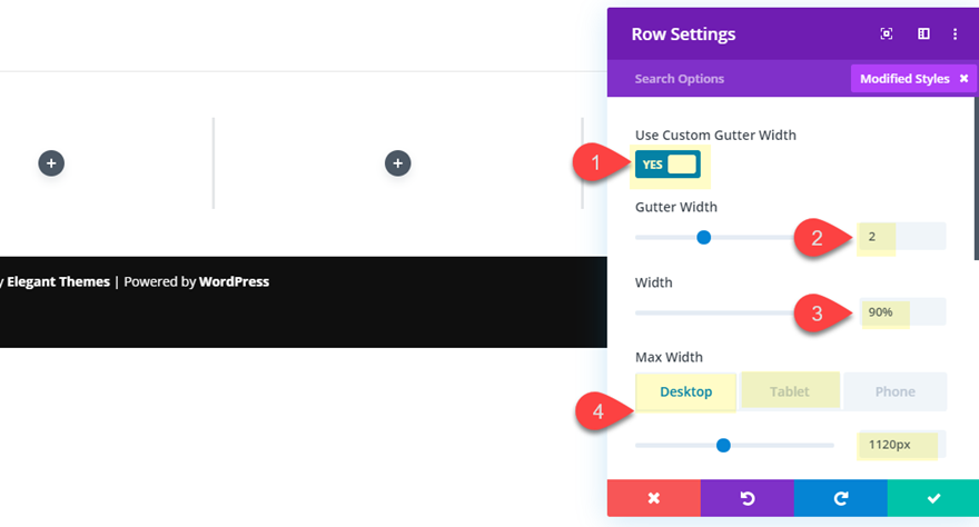 Divi layout pack preview efeitos de flutuação em leque