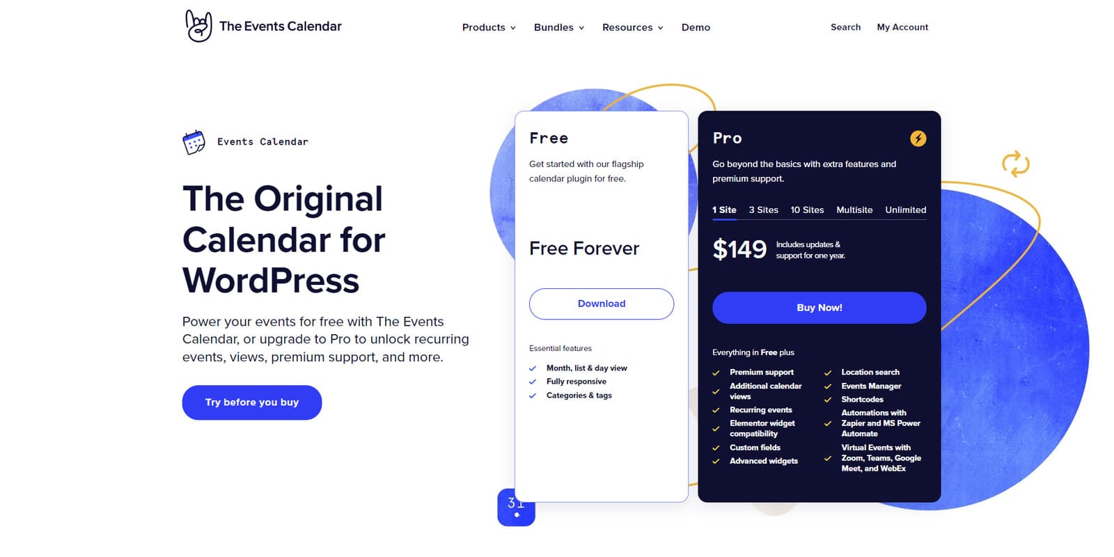 Imagen de The Events Calendar, el mejor complemento de registro de eventos de WordPress con gestión de eventos en línea.