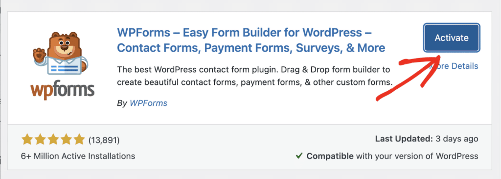 activate-wpforms-lite - WPForms