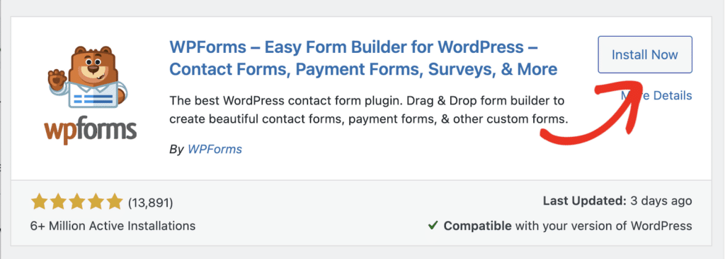install-wpforms-lite - WPForms