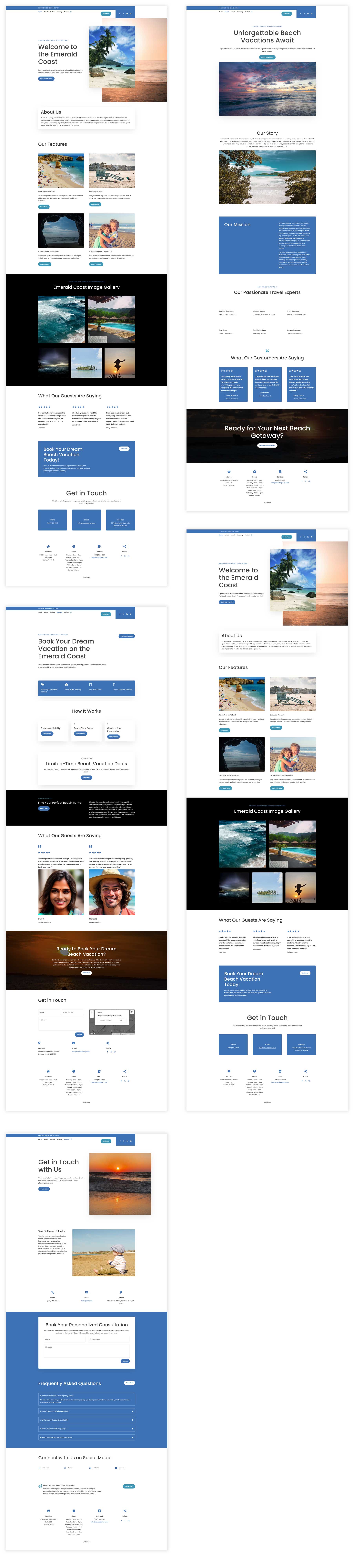 Exemplo de construtor de sites Divi AI
