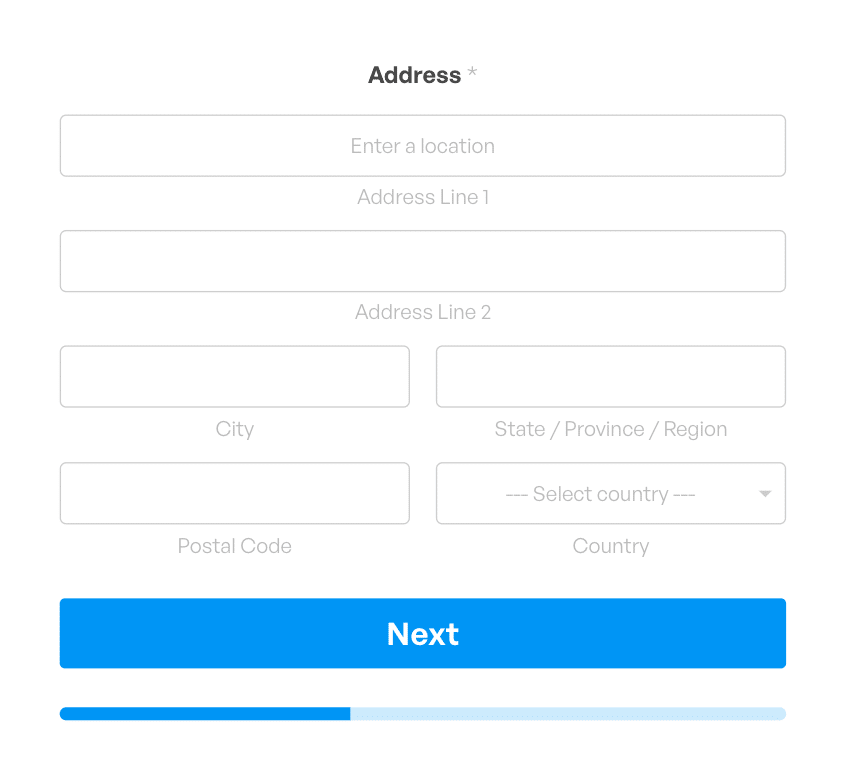 Campo de endereço do formulário de lead - WPForms Lead form with address field