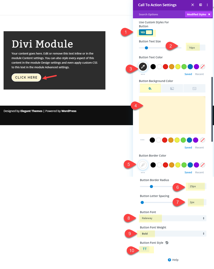 kolom dan modul divi terhuyung-huyung