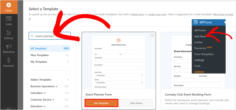 wpforms-use-event-planner-template - IsItWP - Detektor Tema WordPress Gratis wpforms use event planner template