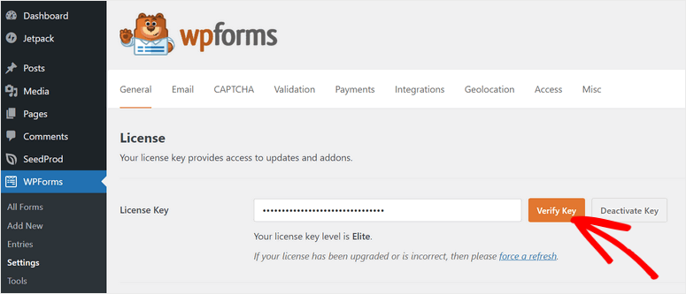 verifikasi lisensi wpforms - IsItWP - Detektor Tema WordPress Gratis verify wpforms license