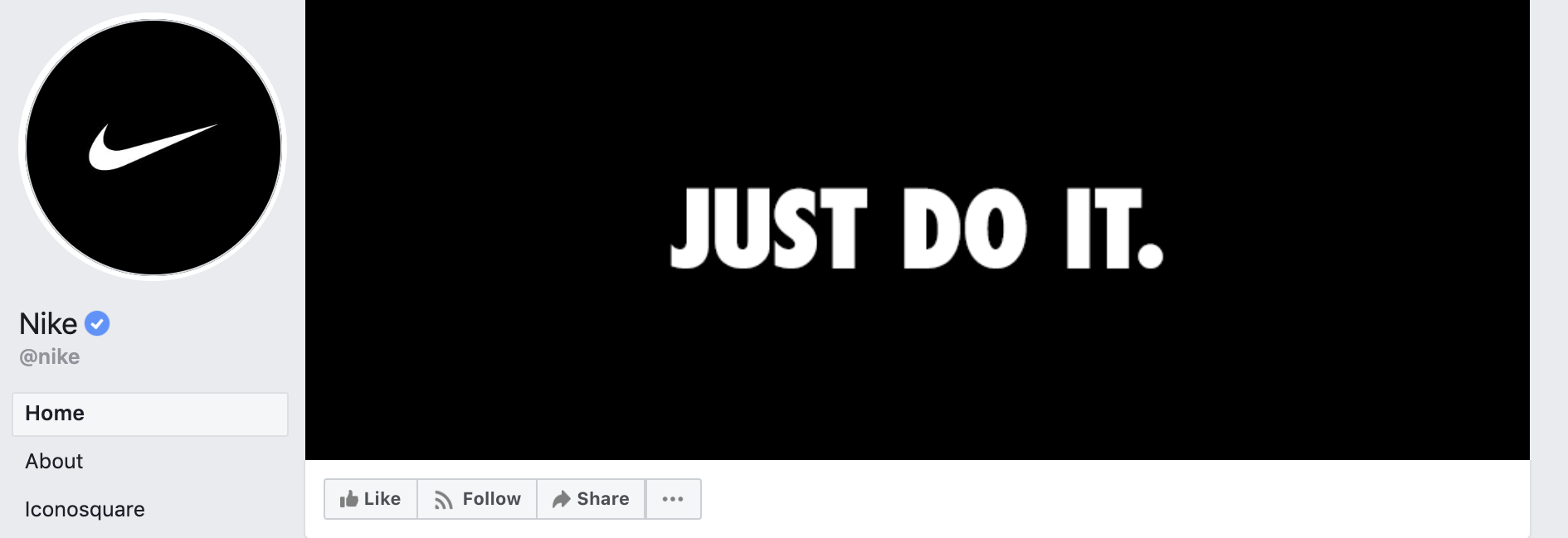 Nike Facebook-Titelbild