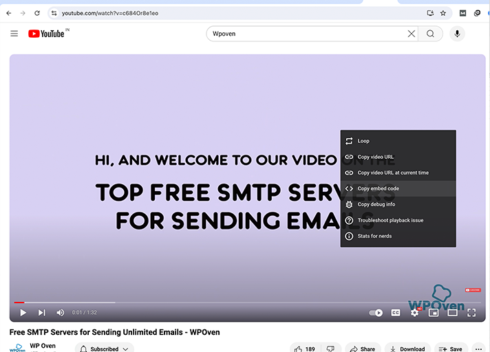 Come incorporare video in WordPress (una guida passo passo) 6 Embed Video in WordPress using the iFrame method