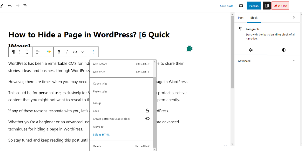 ¿Cómo sangrar párrafos en un sitio web de WordPress? 4 formas rápidas 9 image 65 How to Indent Paragraphs in WordPress Website? 4 Quick Ways