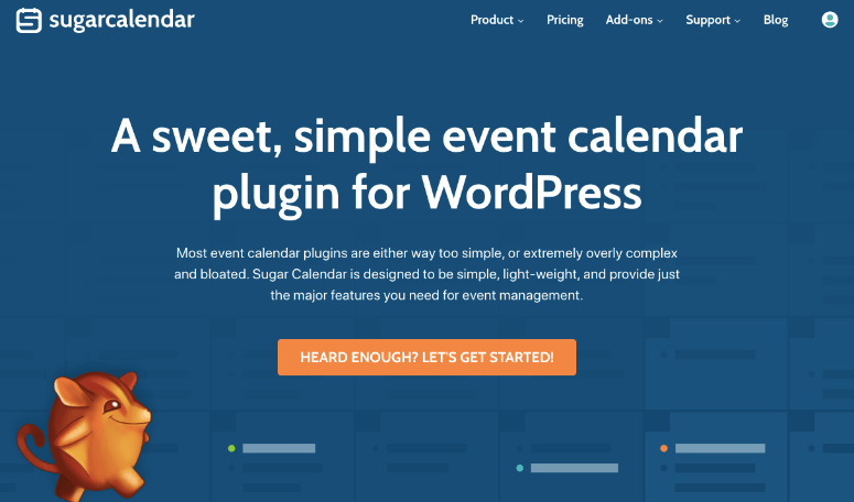 şeker takvimi ana sayfası - IsItWP - Ücretsiz WordPress Tema Dedektörü sugar calendar homepage
