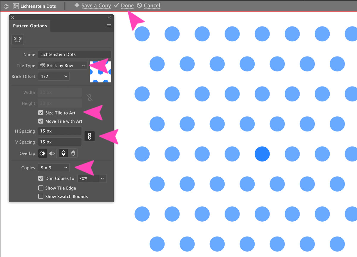 Screenshot von Pattern Maker in Photoshop