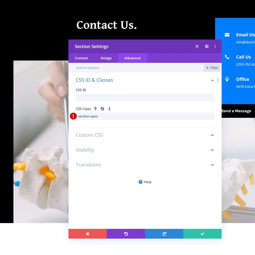 แบบฟอร์มการติดต่อคงที่