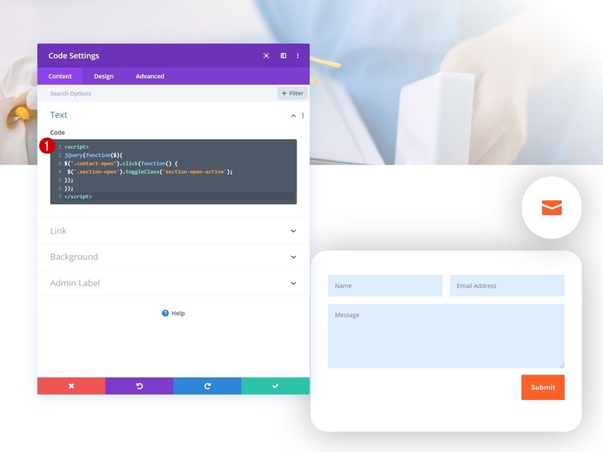แบบฟอร์มการติดต่อคงที่