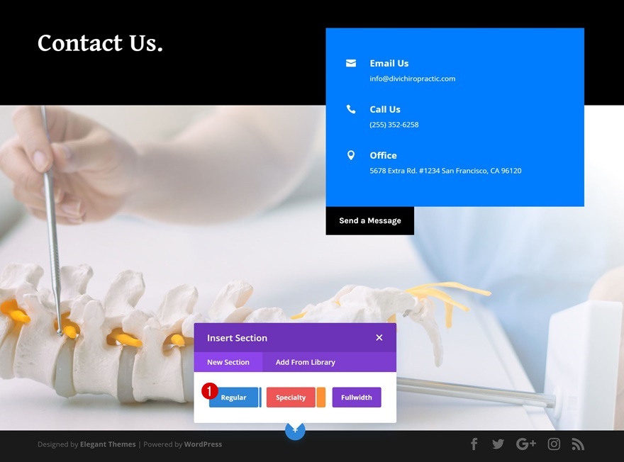 แบบฟอร์มการติดต่อคงที่
