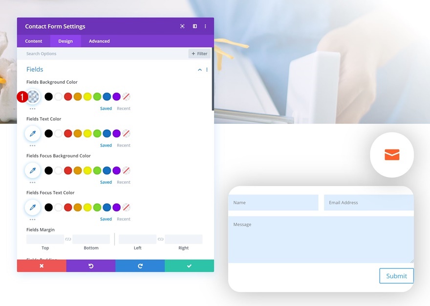 แบบฟอร์มการติดต่อคงที่
