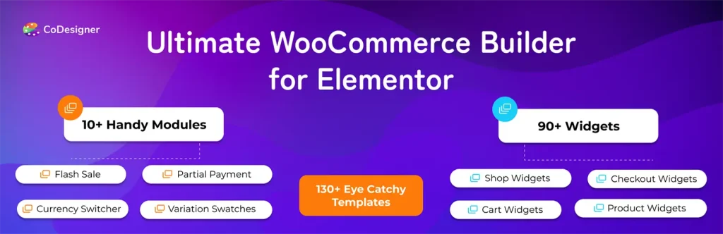WooCommerce 網站的最佳 Elementor 外掛程式 2 codesigner elementor addons 546