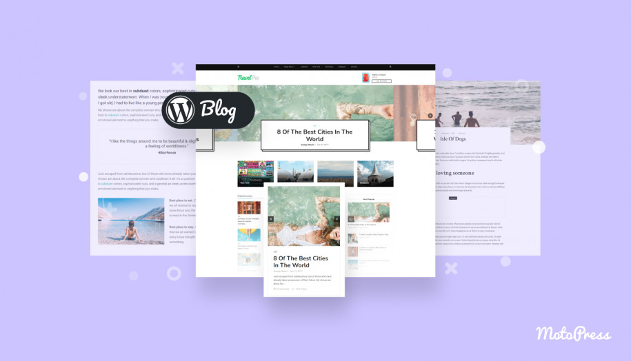 여행 블로그 WordPress 테마.