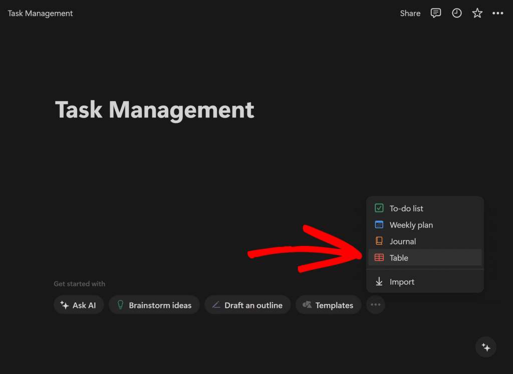 Konzept der Datenbankerstellung – WPForms database creation notion