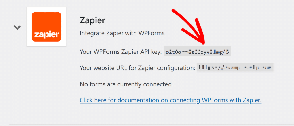 Zapier-API-Schlüssel – WPForms zapier api key