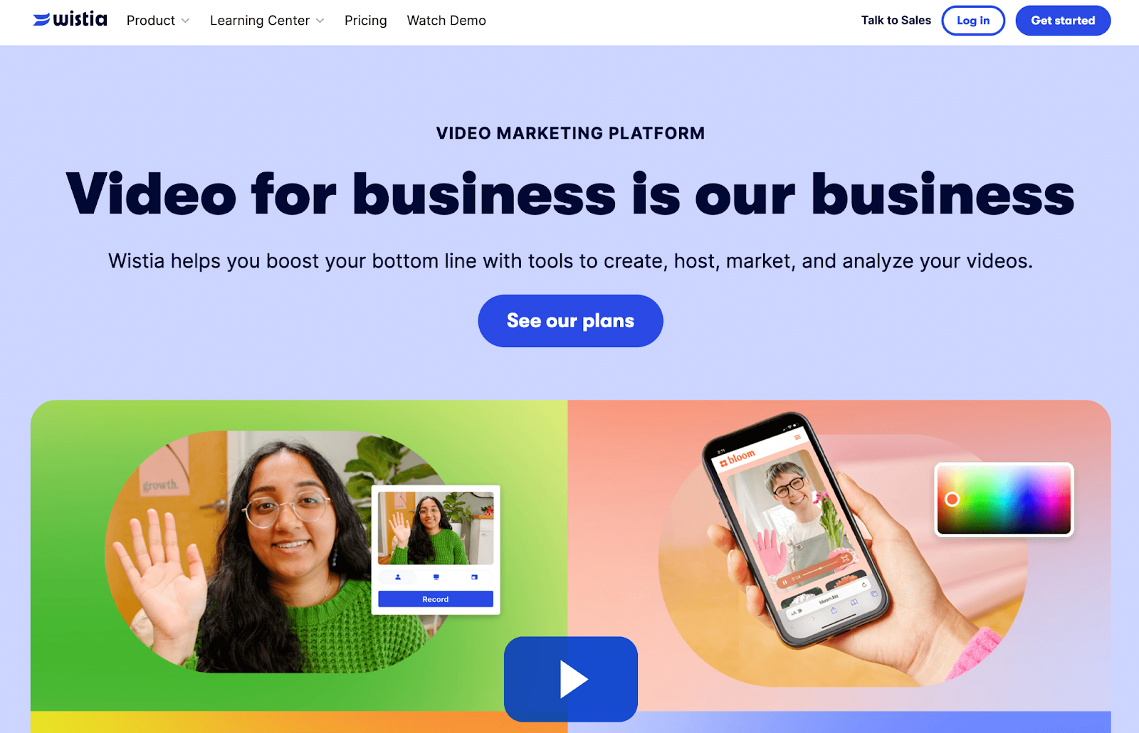 Wistia è un'altra piattaforma ben nota che puoi utilizzare per ospitare i tuoi video. Simile a Vimeo, è più un'opzione "tutto in uno".