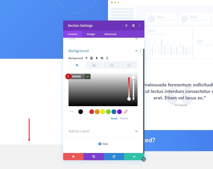 เลื่อนส่วนท้าย