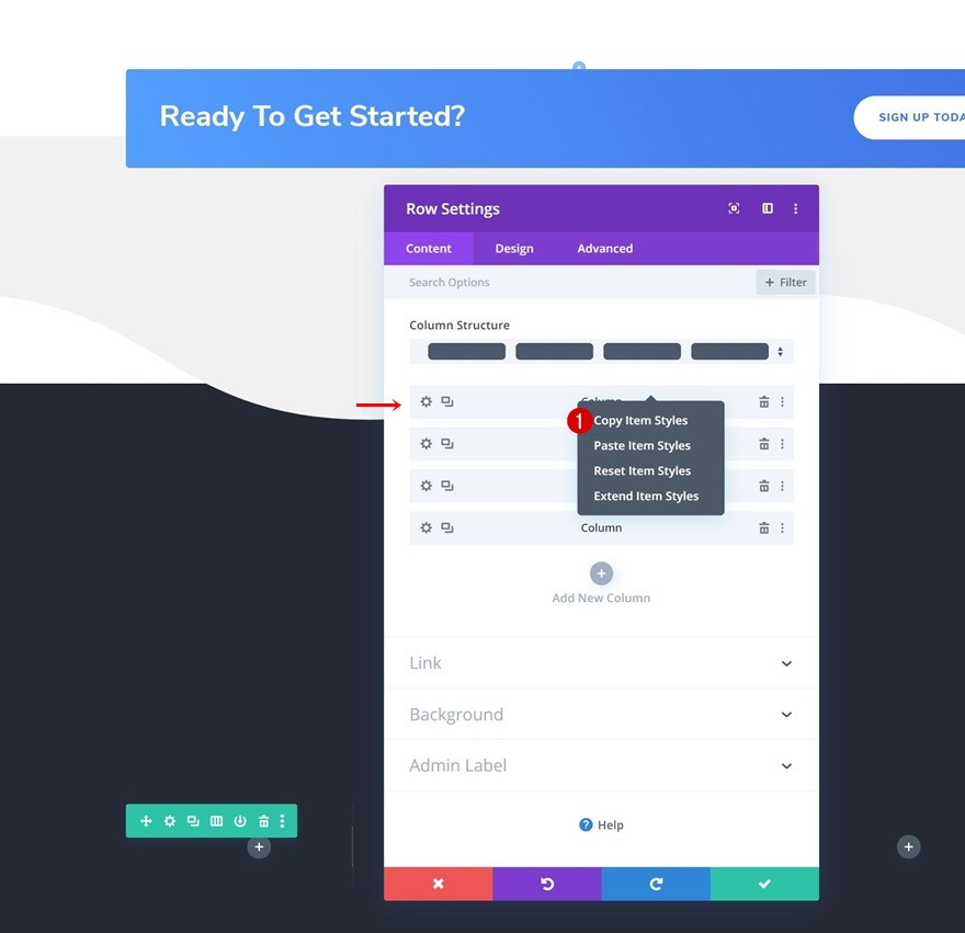 เลื่อนส่วนท้าย