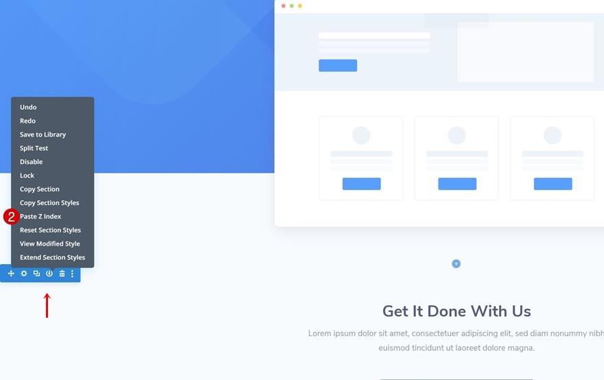 เลื่อนส่วนท้าย