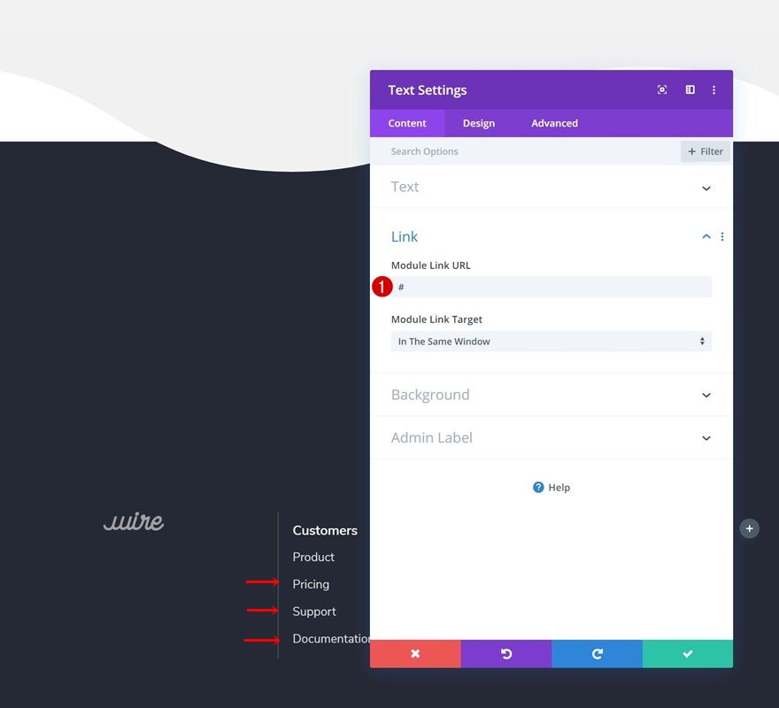 เลื่อนส่วนท้าย