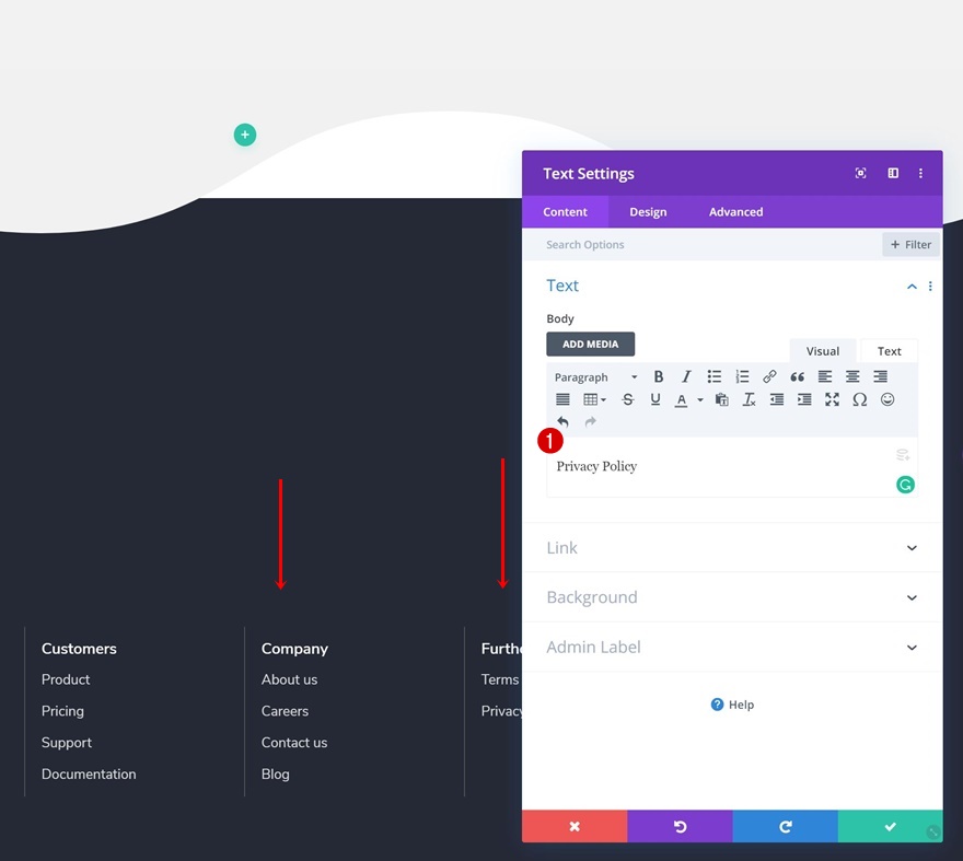 เลื่อนส่วนท้าย