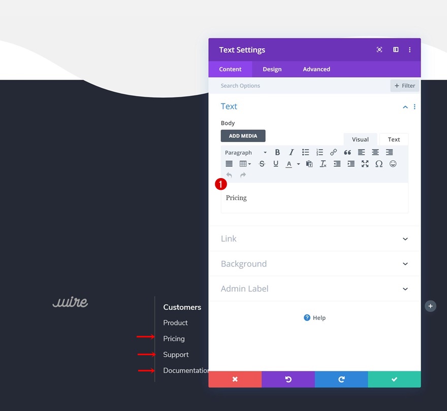เลื่อนส่วนท้าย
