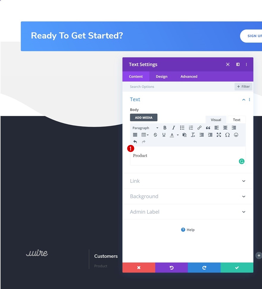 เลื่อนส่วนท้าย