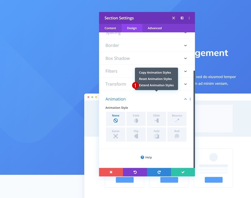 เลื่อนส่วนท้าย