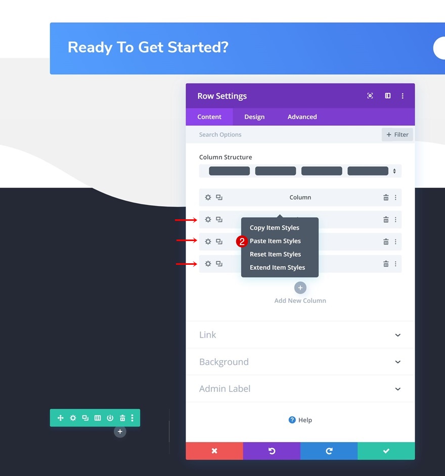 เลื่อนส่วนท้าย